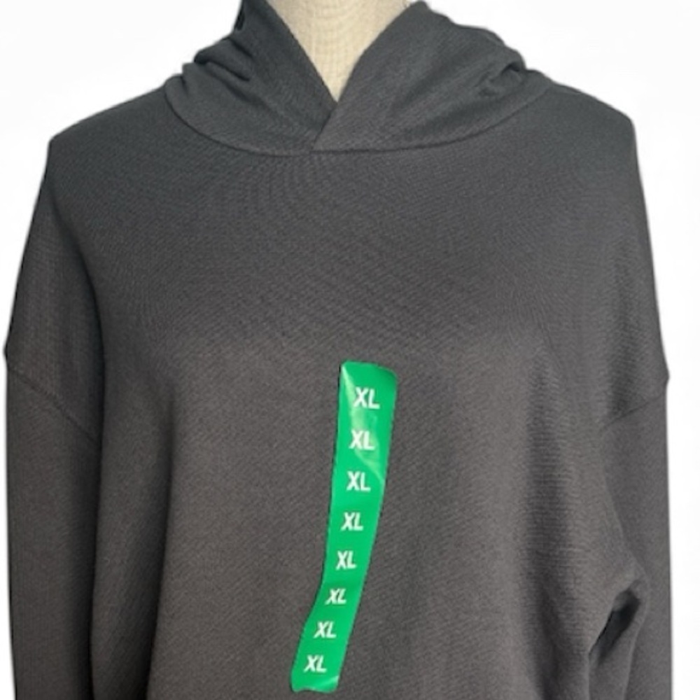 GAP Men's Gray Textured Hoodie Sweater in Grey Size XL NWT